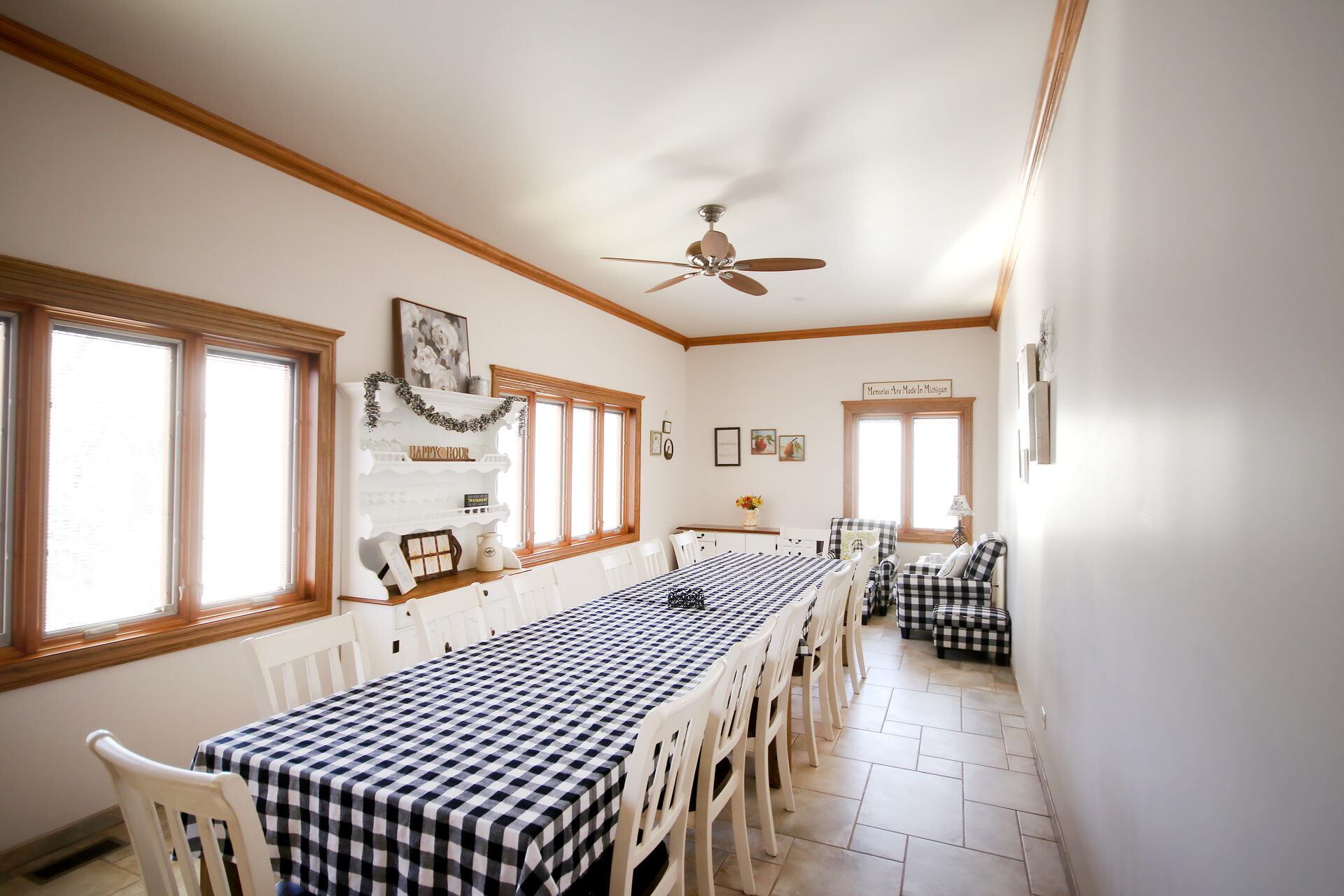 Formal dining table