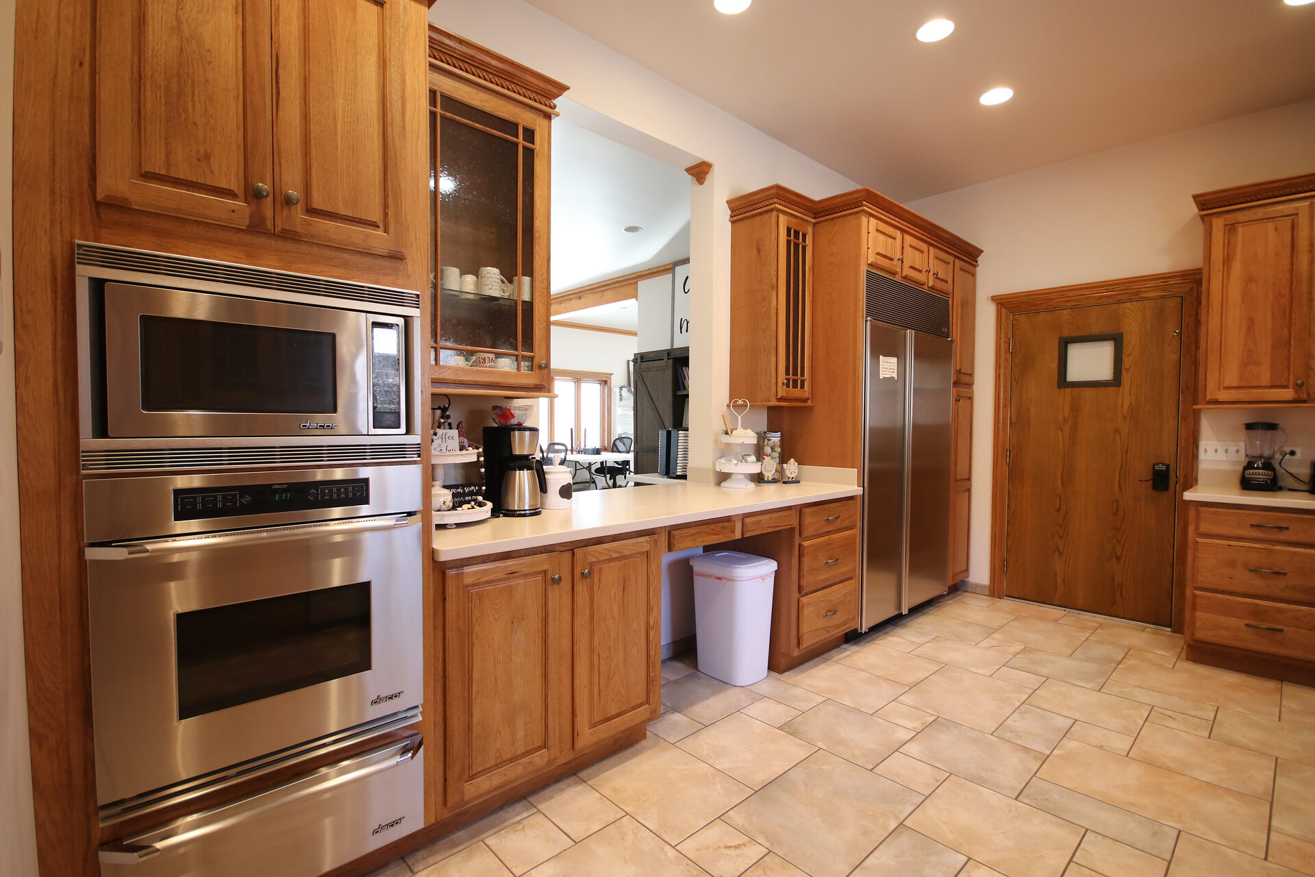 Kitchen with double ovens